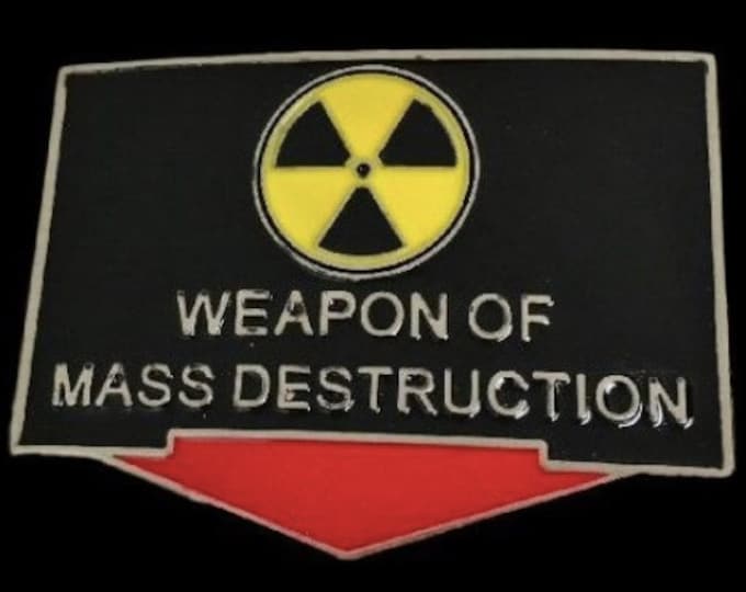 Nuclear Weapon Belt Buckle Weapons Of Mass Destruction Humor Buckles Belts