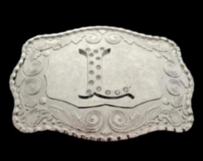 Letter L Initial Monogram Name Initials Letters Alphabet Belt Buckle Buckles