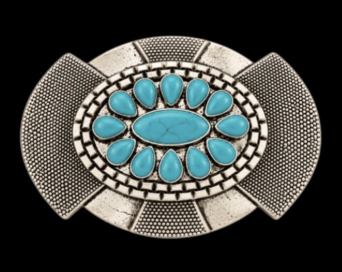 Belt Buckle Hippie Flower Peace Love Hippy Flowers Women's Fashion Buckles
