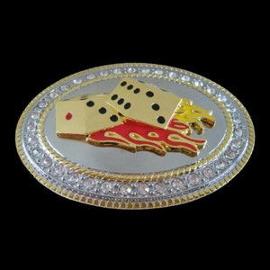 Dices Flames Gambling Dice Craps Casino Vegas Cool Belt Buckle
