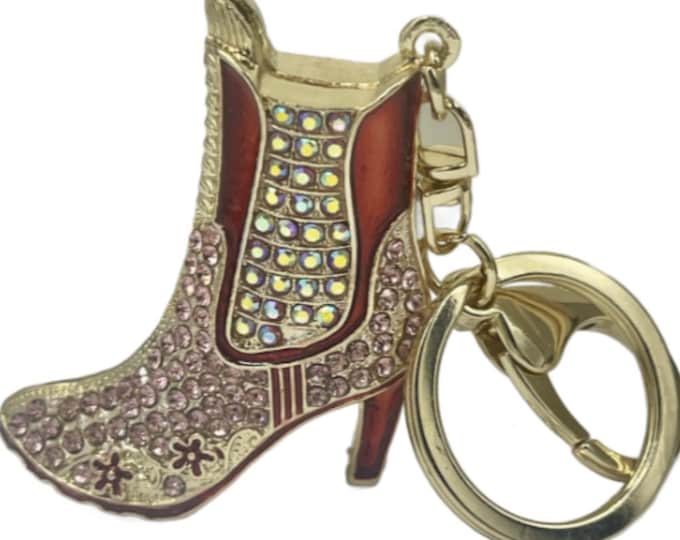 Boot Keychain High Heel Purse Pendant Car Key Chains Charm