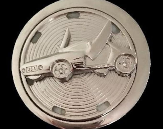Belt Buckle Spinning Car Automobile Spinner Disco Lights Belts Buckles