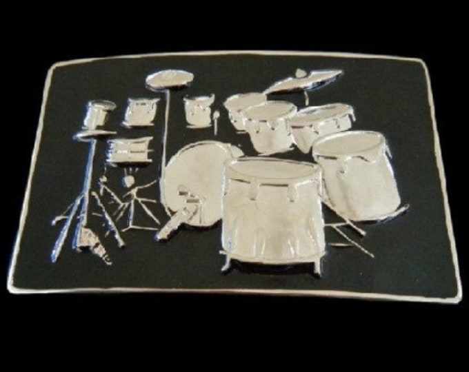 Belt Buckle Drum Set Drums Drummer Rock Music instrument Band Drumset Buckles