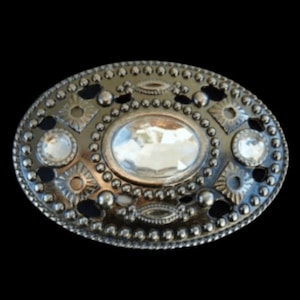 Rhinestone Crystal Flower Floral Classy Vintage Women's Belt Buckle