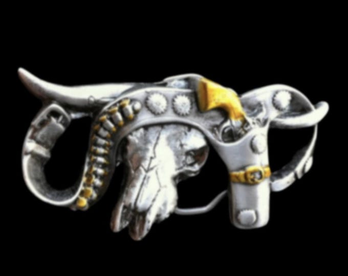 Holster Cool Gun Colt Cowboy Western Texas Belt Buckle Buckles