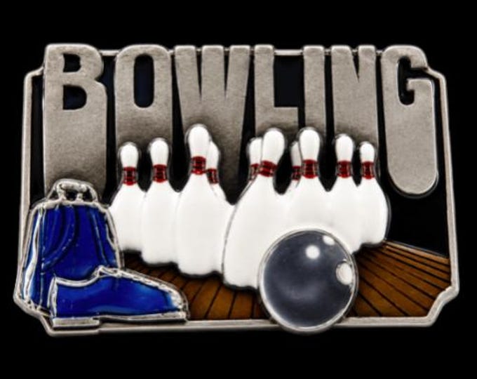 Bowling Balls Pins Shoes Bags Sports Players Belt Buckle Buckles