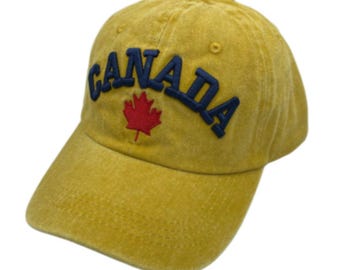 Canada Canadian Embroidered Baseball Cap International Hat One Size Fits All