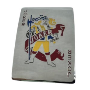 Mens Joker Playing Card Gamblers Belt Buckle
