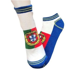 Portugal New Fashion Flags Unisex Ankle Socks Low Cut Crew Casual Sport Cotton