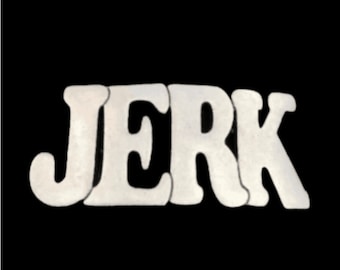 Jerk Title Name Calling Tag Funny Humor Fun Belt Buckle Buckles