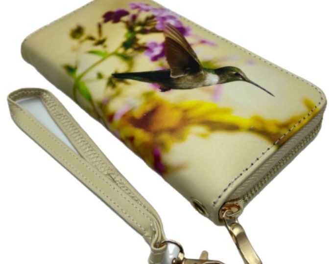Hummingbird Fashion Women's Zipper Clutch Wristlet Wallet