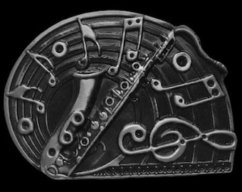 Saxophone Instrument Music Belt Buckle Belts Buckles