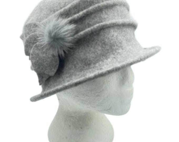Women's Vintage Gatsby Style Wool Bucket Cloche Beanies Beret Winter Hats