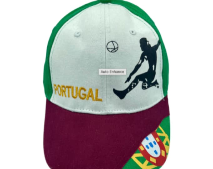 Portugal Portuguese Hat Cap Flag Escudo Soccer Ball Caps Hats