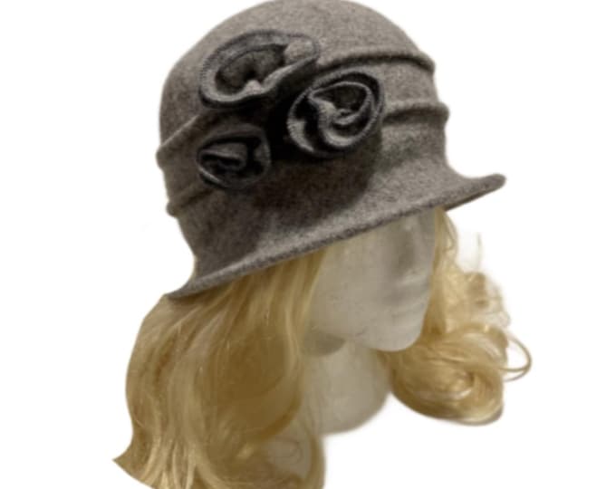 Women's Vintage Gatsby Style Wool Bucket Cloche Beanies Beret Winter Hats