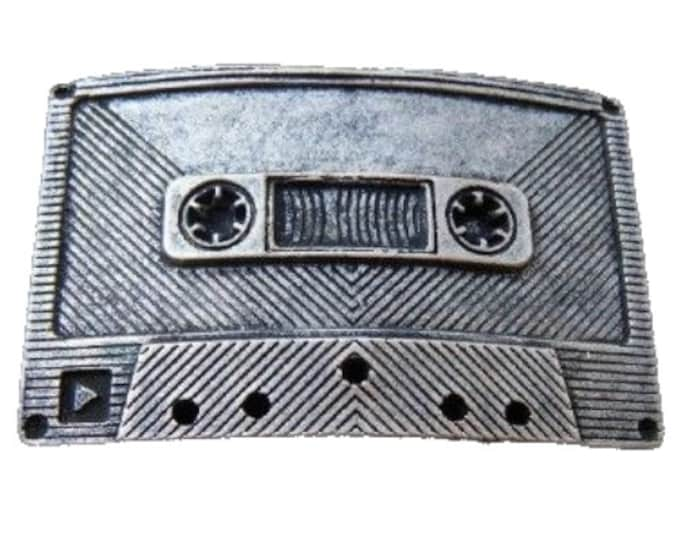 Belt Buckle Tape Cassette Player Retro Tape Deck Recorder Music Cassettes Buckles