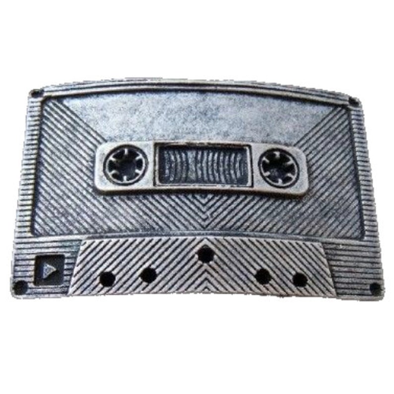 Belt Buckle Tape Cassette Player Retro Tape Deck Recorder Music Cassettes Buckles image 1
