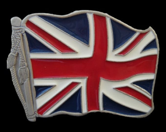 Union Jack Flag BElt Buckle British UK Flags Belts Buckles