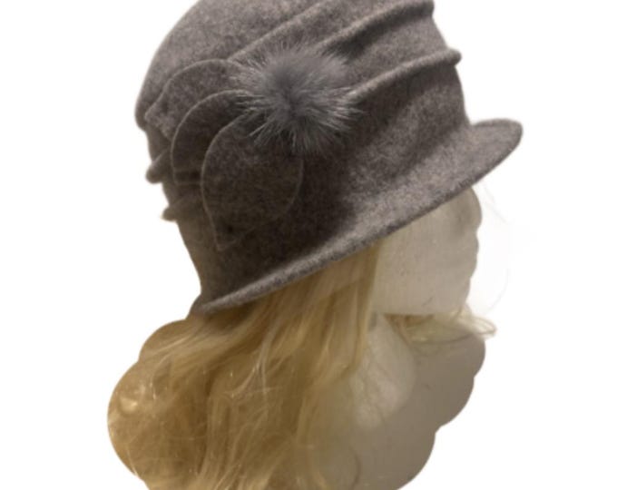 Women's Vintage Gatsby Style Wool Bucket Cloche Beanies Beret Winter Hats