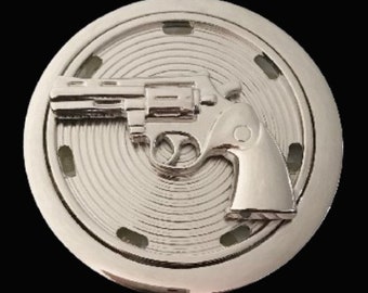 Spinner Gun Belt Buckle Spinning Revolver Disco Party Bling Lights Guns Buckles