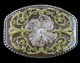 Flower Belt Buckle Texas Flowers Cowboy Cowgirl Western Buckles Belts