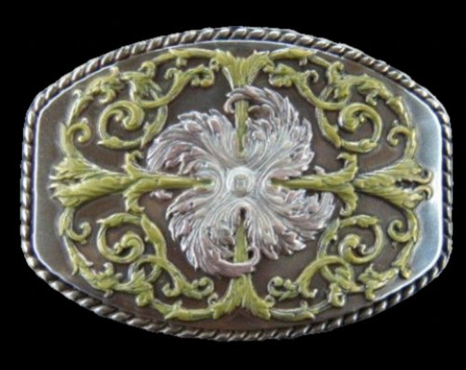 Flower Belt Buckle Texas Flowers Cowboy Cowgirl Western Buckles Belts