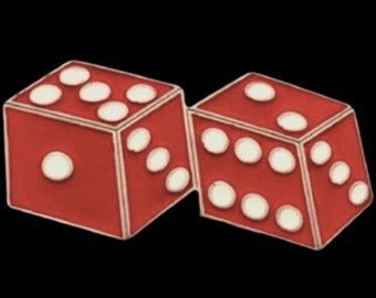 Red Lucky Dice Gambling Belt Buckle Belts Buckles