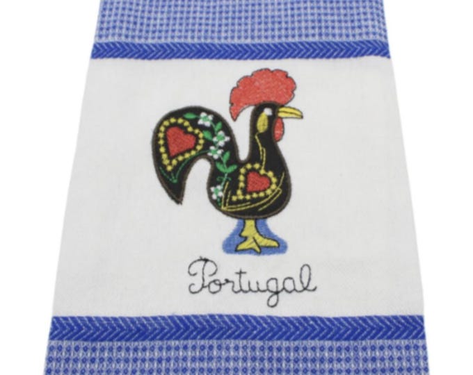 Portuguese Rooster Kitchen Dish Towels 100% Cotton Decorative Towels