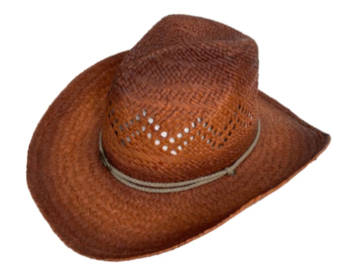 Paper Straw Cowboy Hat Men Women Western Cowgirl