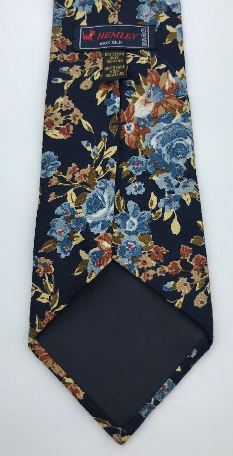 Hemley Silk Floral Fashion Men/'s Tie Necktie