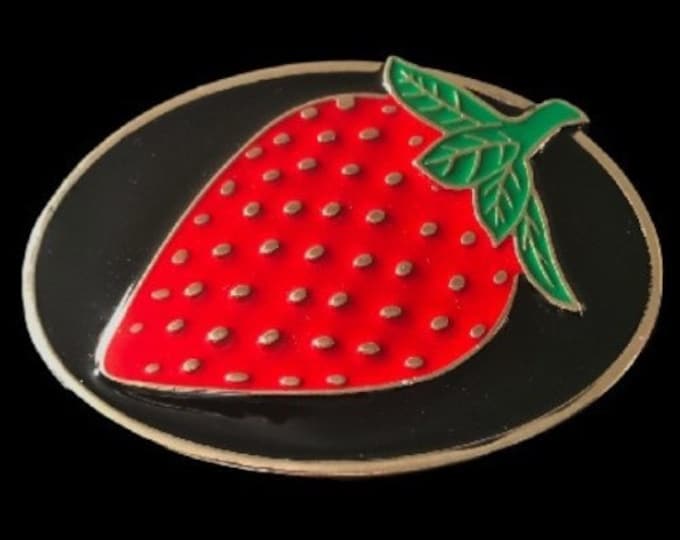 Strawberry Belt Buckle Exotic Fruits Berries Red Strawberries Belts & Buckles