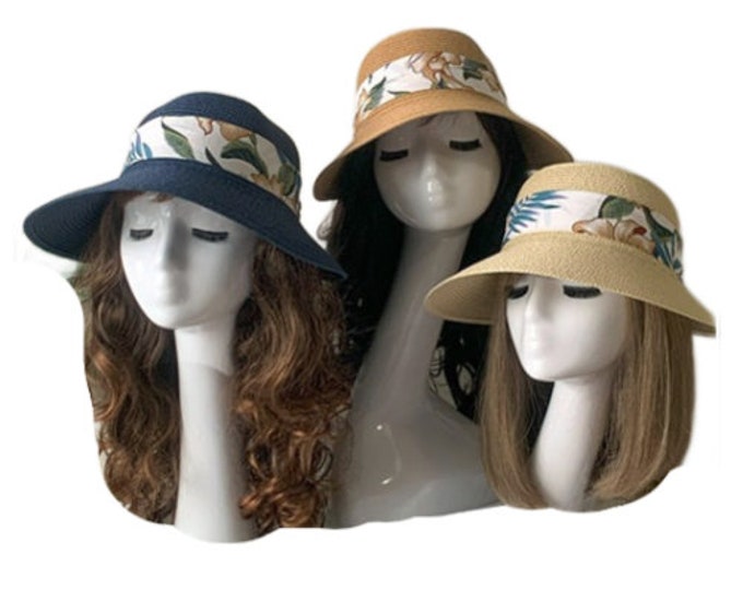 Women Paper Beach Hat Sun Protection Summer Straw Caps Fashion Sun Cover