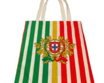Quinas Galo de Barcelos Portugal Portuguese Double Sided Tote Bag 100% Cotton