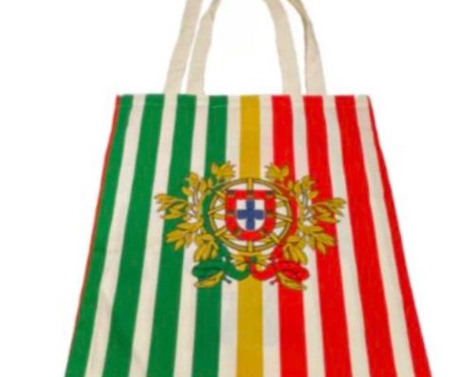 Quinas Galo de Barcelos Portugal Portuguese Double Sided Tote Bag 100% Cotton