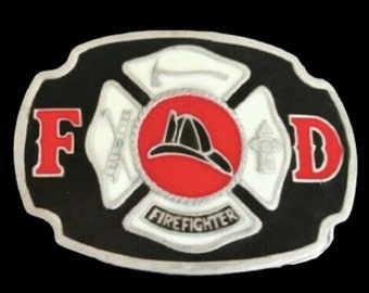 Fd Fire Dept Fireman Firemen Firefighters Crest Belt Buckle Belts Buckles Boucle Pompier