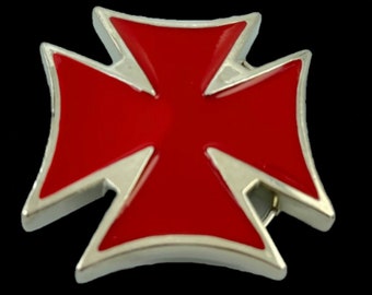 Templars Cross Belt Buckle Templar Crusader Malta Crosses Buckles Belts