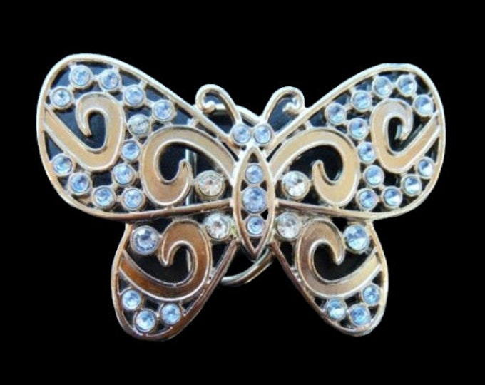 Butterfly Belt Buckle Rhinestone Women Fashion Buckles