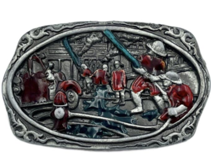 Fireman Firemen Firefighter Dept. Fd Belt Buckle Boucle De Ceintures