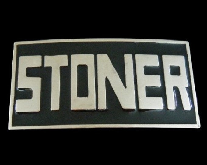 Belt Buckle Stoner Stone Weed Pot Smoker Alcohol Marijuana Party Belt & Buckles