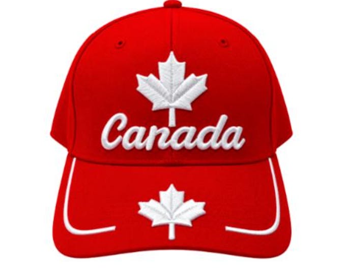 Canada Canadian Embroidered Baseball Hat Cap Mapleleaf