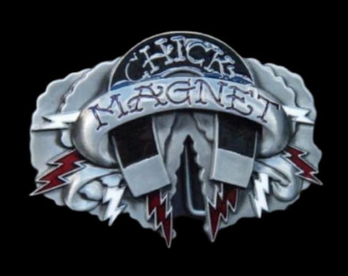 Belt Buckle Chick Magnet Bar Joke Pick Up Lines Funny Belts Buckles