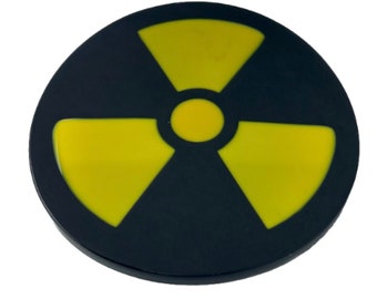 Radiation Nuclear Area Danger Zone Sign Belt Buckle