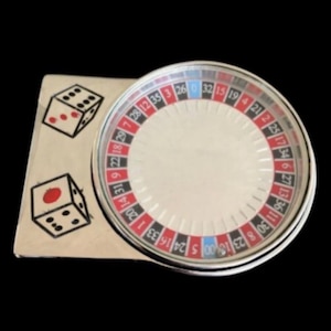 Spinning Roulette Wheel Casino Las Vegas Gambling Gambler Belt Buckle Buckles