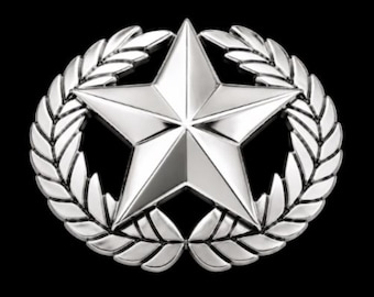 Star wings western belt buckle