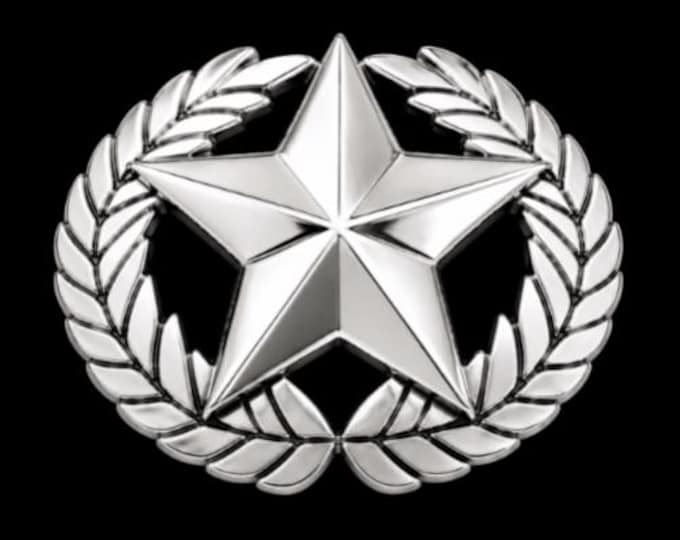 Star wings western belt buckle