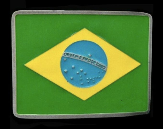 Brazilian Flag Belt Buckle Brazil Brasil Brasilia Rio Flags Buckles Belts