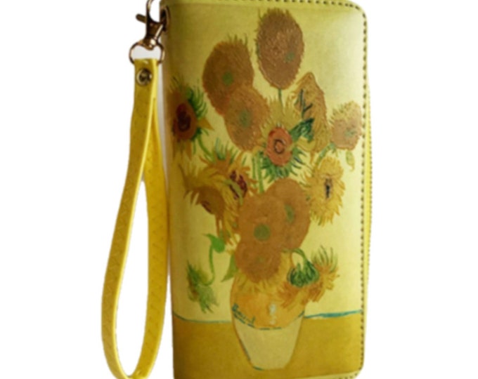 Vase Flowers Fashion Women's Zipper Clutch Wallet