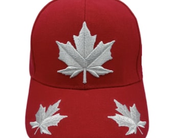 Canada Canadian Flag Maple Leaf Embroidered Baseball Cap Hat Casquette