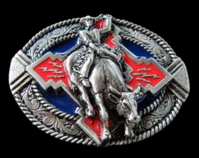 Rodeo Cowboy Horse Bull Rider Western Belt Buckle Buckles