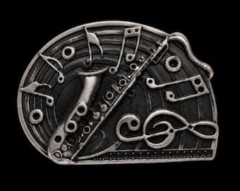 Saxophone Instrument Music Belt Buckle Belts Buckles